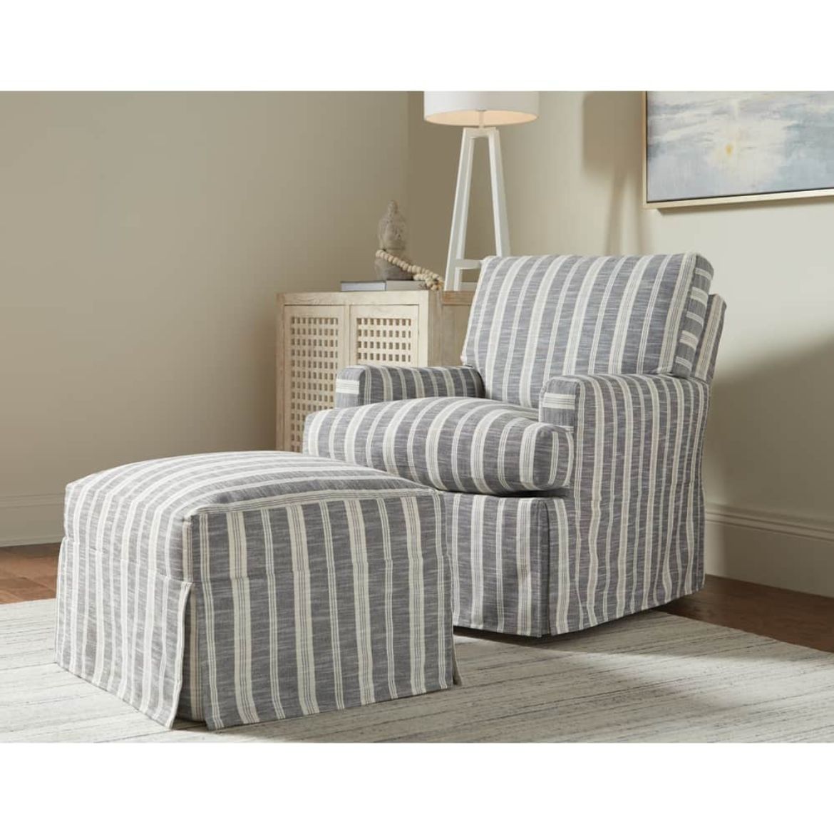 Picture of Sadie Slipcovered Ottoman